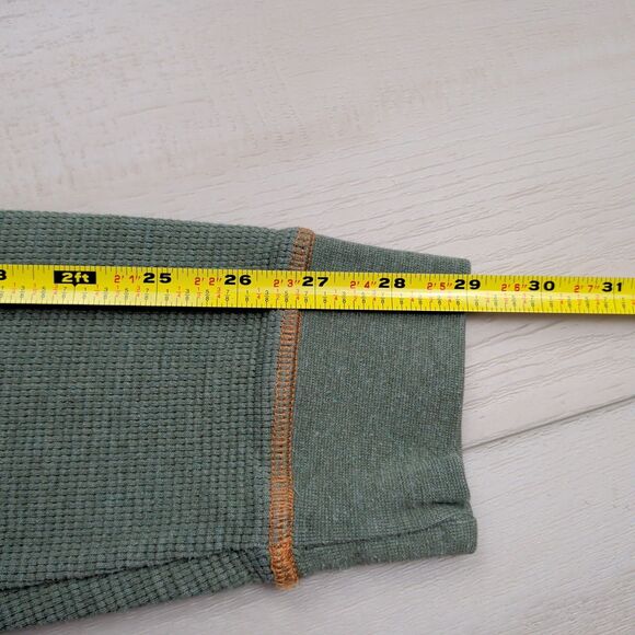 The Black Dog Shirt Mens S Green Graphic Long Sleeve Beach Outdoor Waffle Knit - Picture 9 of 10